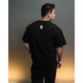 Áo Thun Thể Thao Nam Form Rộng Oversize Cotton Sau Lưng In Lớn Local Brand 2025
