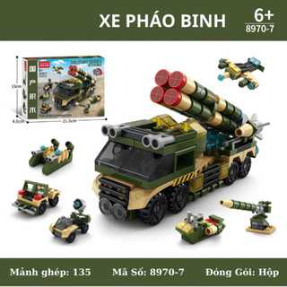 [Có Sẵn] Đồ chơi lắp ráp Cảnh Sát / Cứu Hỏa / Máy Bay / Tàu Chiến 135-150 chi tiết dành cho bé từ 2 tuổi