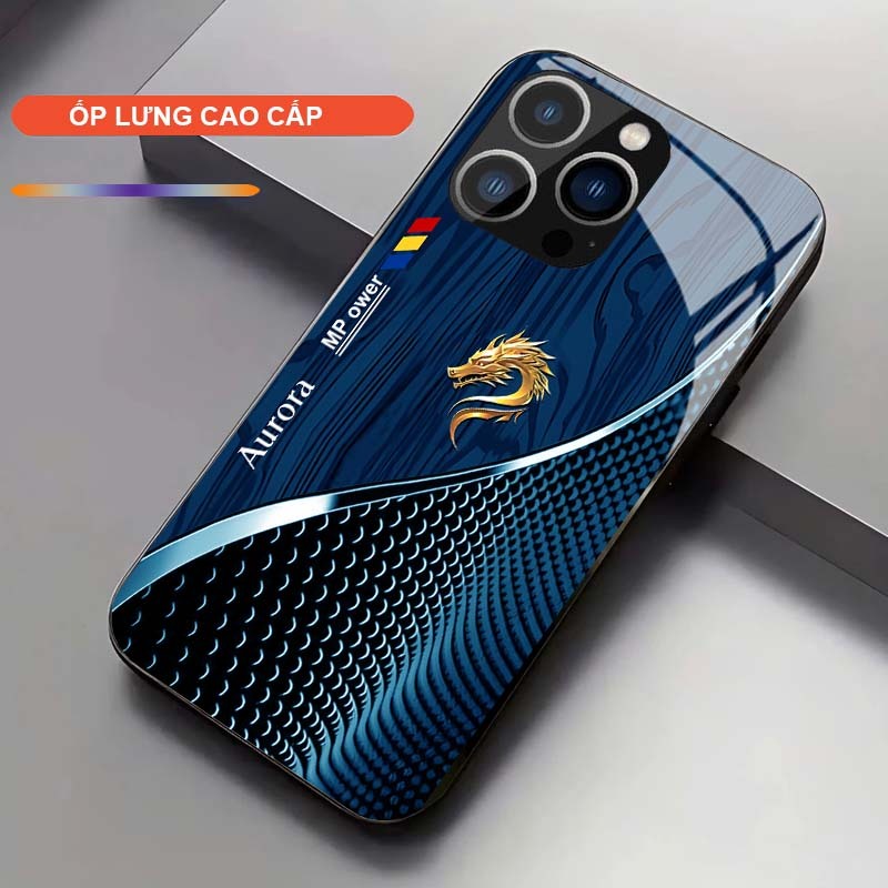 Ốp Lưng cho IPHONE 15/ 15 PLUS/ 15 PRO/ 15 PROMAX Cao Cấp – Thiết Kế Rồng Vàng May Mắn, Sang Trọng, Chống Trầy, Bền Đẹp