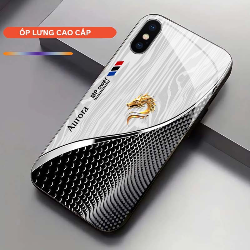 Ốp Lưng cho IPHONE X/ XS/ XSMAX Cao Cấp – Thiết Kế Rồng Vàng May Mắn, Sang Trọng, Chống Trầy, Bền Đẹp
