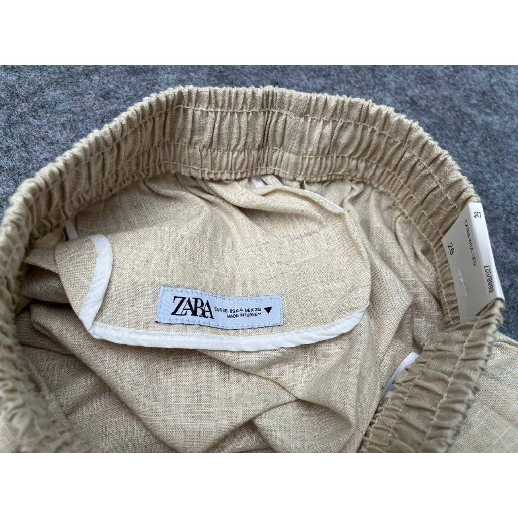 (BomoHouse) Quần linen Zá* rà* ống suông rộng bigsize.