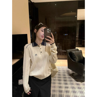 𝐏𝐡𝐢𝐞𝐧 | (Sẵn) W7782 Áo Polo Len Phiên Bản Trẻ Trung Năng Động 3 Màu Basic