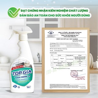 Combo 3 Chai Xịt Tẩy Đa Năng TOPGIA 500ml  Sạch Mọi Vết Bẩn, Vết Ố Vàng, Đánh Bay Dầu Mỡ