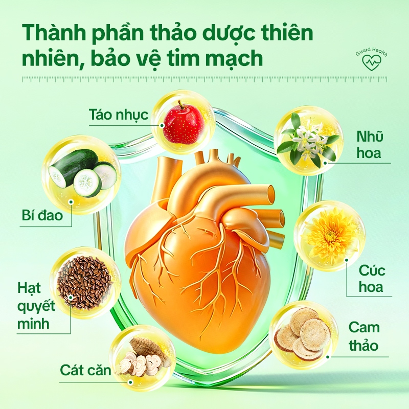 Tong Ren Tang Trà Thảo Mộc Tim Mạch – Ổn Định Huyết Áp, Giảm Mỡ Máu, Hỗ Trợ Lưu Thông Máu