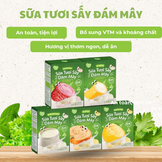 Sữa tươi sấy đám mây Mămmy thơm ngon tự nhiên giàu dinh dưỡng cho bé từ 6 tháng tuổi