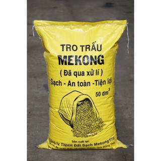 Tro Trấu Hung MekongTTS Nguyên Liệu Làm Giá Thể Ươu Hạt Giống Phối Trộn