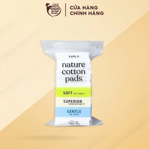 TOOLA Bông Tẩy Trang - 50 miếng vuông - TLA020 (HÀNG TẶNG KHÔNG BÁN)