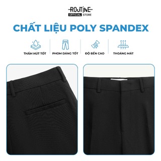 Quần Tây Nam Dài Trơn Form Slim - Routine 10F24PFO003