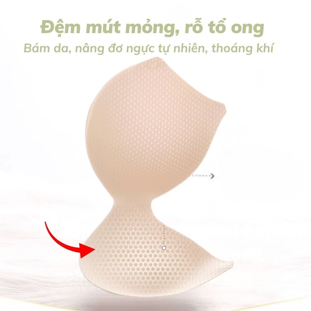 Áo ngực nữ không gọng mềm mại thoáng mát, áo lót nữ cotton đệm mút mỏng ôm ngực gợi cảm LANIXA A409