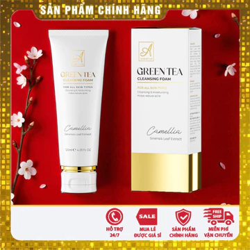 sữa rửa mặt trà xanh A cosmetic, sữa rửa mặt green tea phương anh, sữa rửa mặt A cosmetic 2025