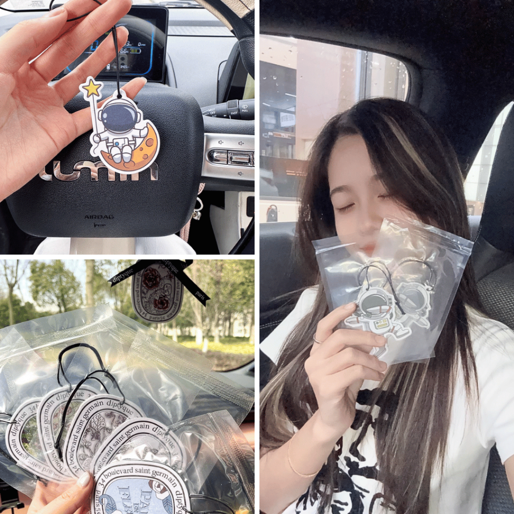 Lá Thơm Treo Xe Ô Tô Varomas Hương Thơm Dịu Nhẹ ST17