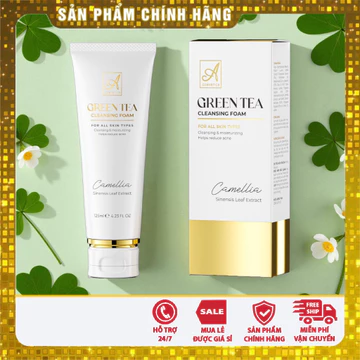 sữa rửa mặt trà xanh x2 phương anh, sữa rửa mặt A cosmetic, sữa rửa mặt green tea x2 2025 date mới