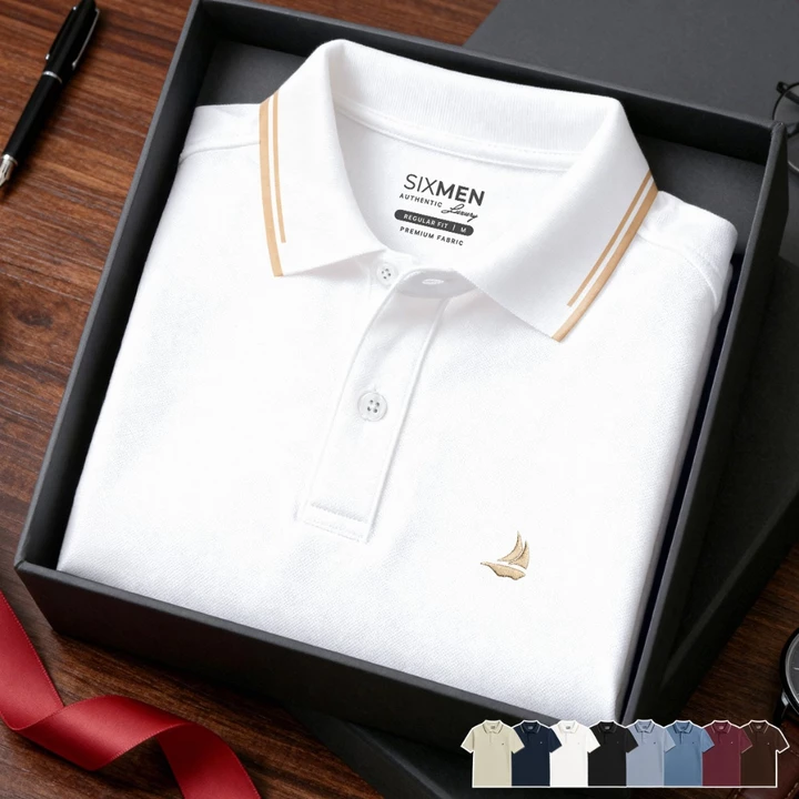Áo Polo Nam Cao Cấp GALIO SIXMEN - Tặng Hộp Quà Xịn - Vải Cá Sấu Chống Nhăn Thoáng Mát Form Regular