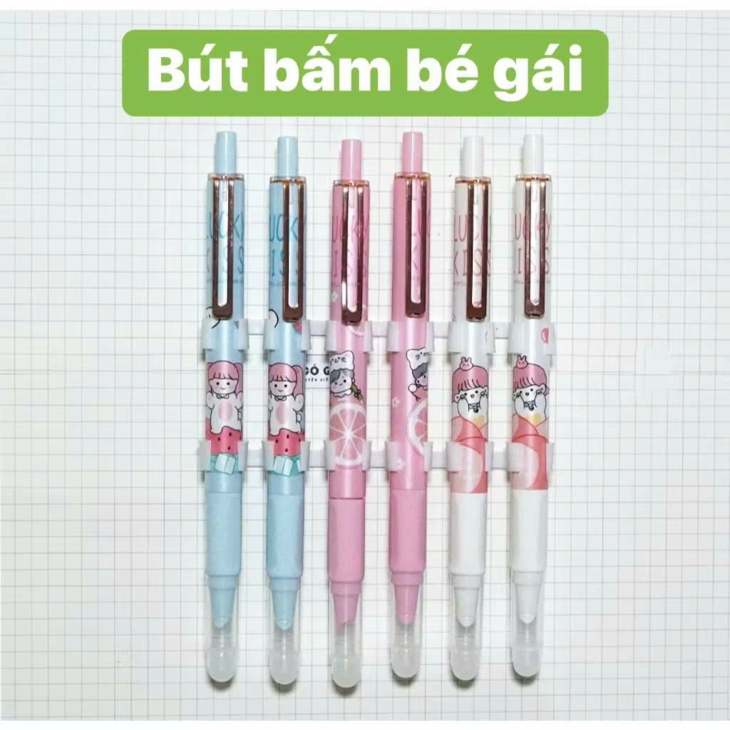 4Bút Máy Xóa Trai Gái ( Ngòi Kim Tinh ) Dùng Cho Học Sinh Tiểu Học - Viết Êm Trơn, Xóa Sạch Sẽ, Mực Không Tắc Không Lem.