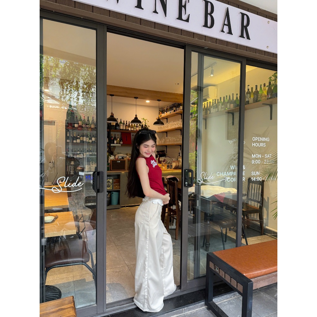 Quần Nữ WILLA Dáng Đứng Dài Phối Bèo SECODEE