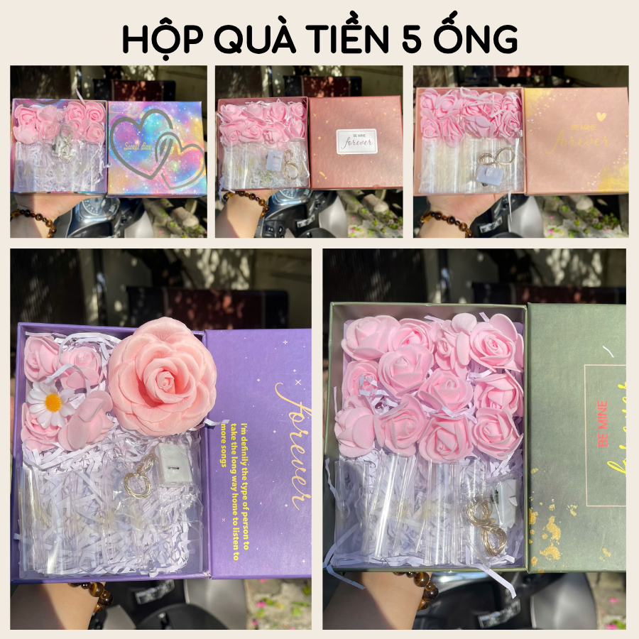 [Quà Tặng 20/10] Hộp Hoa Đựng Tiền Tặng Kèm Túi–Túi Quà Bất Ngờ Tặng Mẹ,Người Yêu Dịp Sinh Nhật,8/3,14/2 02709