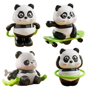 Xe trượt nhảy dây hình gấu trúc dễ thương và chân thực phổ biến có cơ chế lên dây cót
