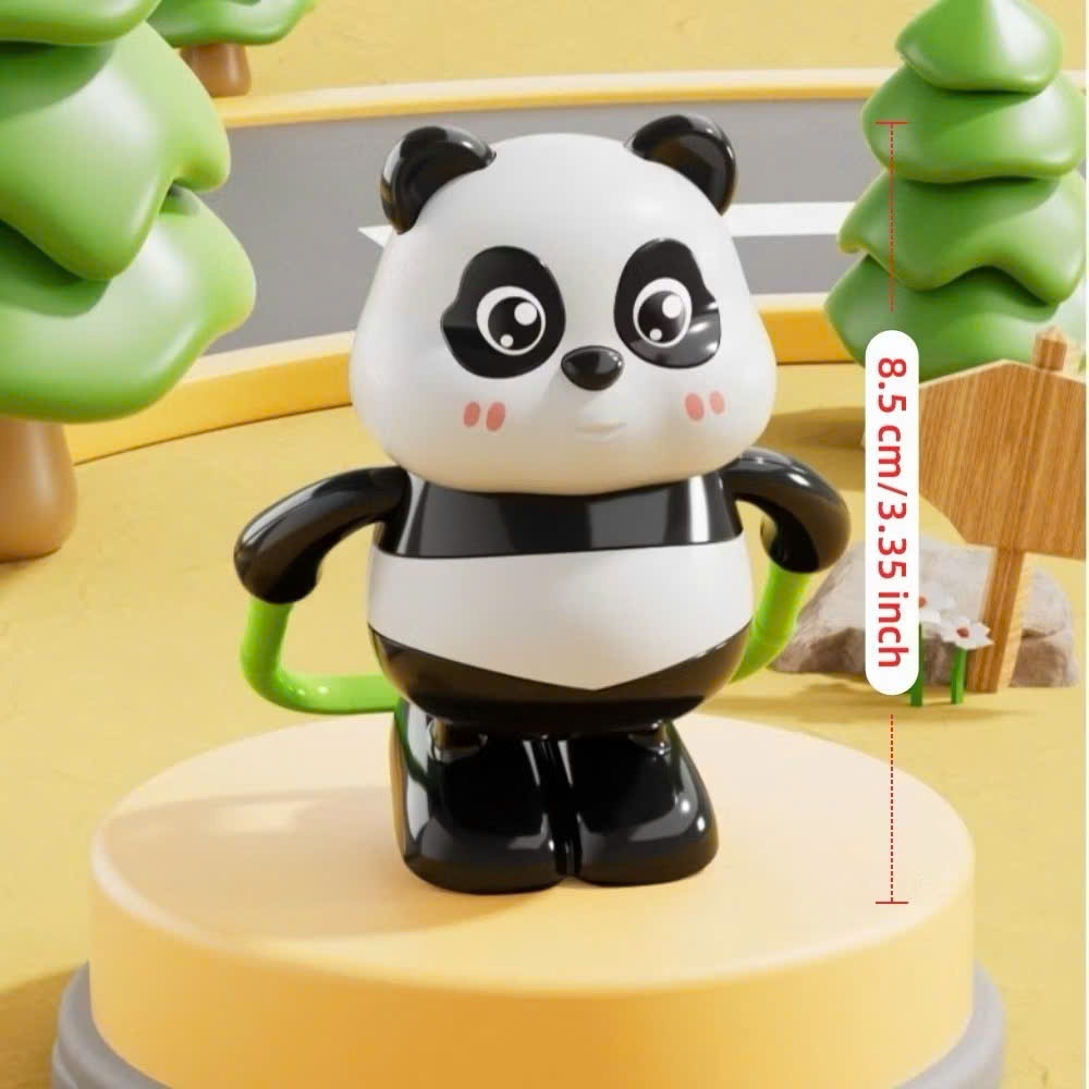Xe trượt nhảy dây hình gấu trúc dễ thương và chân thực phổ biến có cơ chế lên dây cót