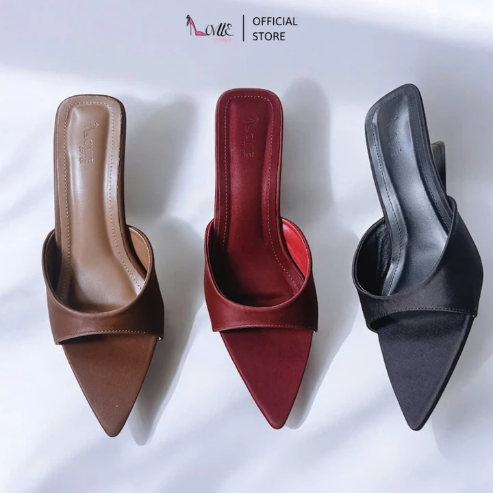 LOVIIECORNER - GUỐC NỮ THỜI TRANG MŨI NHỌN THANH LỊCH - GUỐC NỮ QUAI NGANG BẦU GÓT KHOÉT EO CAO 5CM - D250922 - HDP2607