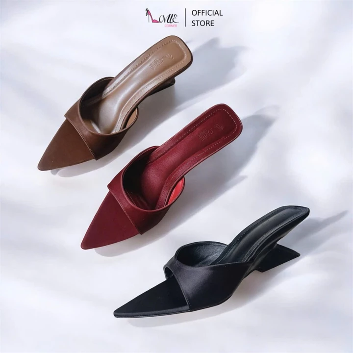 LOVIIECORNER - GUỐC NỮ THỜI TRANG MŨI NHỌN THANH LỊCH - GUỐC NỮ QUAI NGANG BẦU GÓT KHOÉT EO CAO 5CM - D250922 - HDP2607