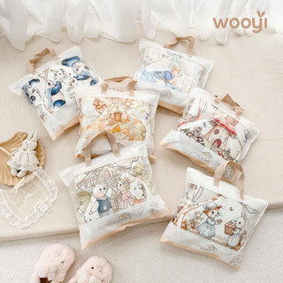 Kembaby - CHĂN Ủ NHUNG WOOYI TRẦN BÔNG IN HÌNH CỔ TÍCH 3D CUTE