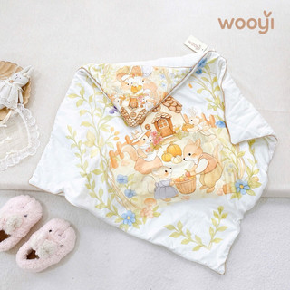 Kembaby - CHĂN Ủ NHUNG WOOYI TRẦN BÔNG IN HÌNH CỔ TÍCH 3D CUTE