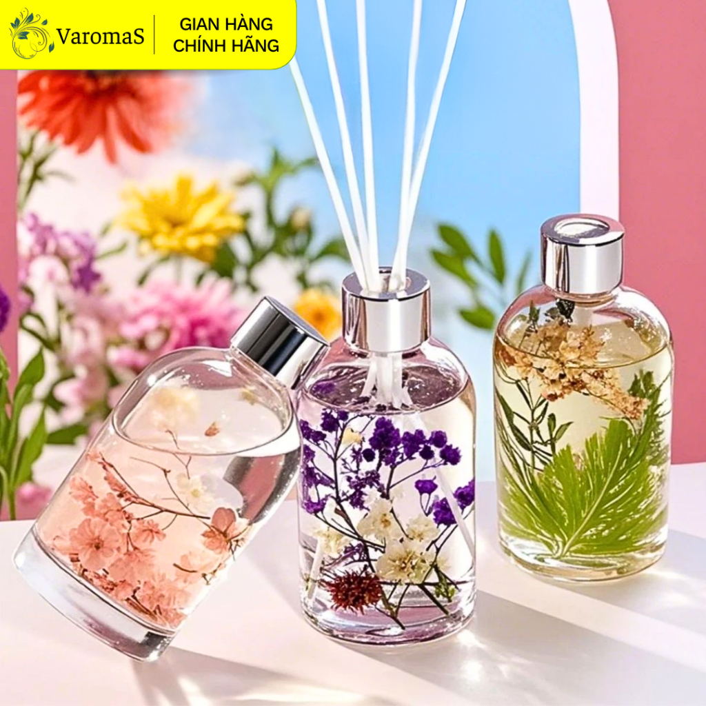 Tinh Dầu Khuếch Tán VaromaS Thơm Phòng Thiên Nhiên Tán Hương KT12 220ml – KT15 500ml