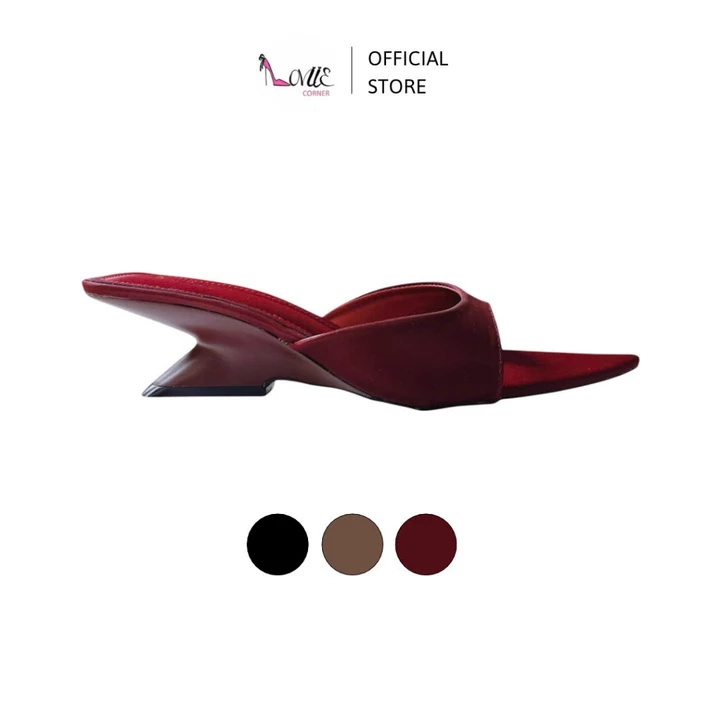 LOVIIECORNER - GUỐC NỮ THỜI TRANG MŨI NHỌN THANH LỊCH - GUỐC NỮ QUAI NGANG BẦU GÓT KHOÉT EO CAO 5CM - D250922 - HDP2607