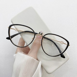 Gọng Kính Cận Mắt Mèo - Gọng Nhựa Kết Hợp Kim Loại Phong Cách Hàn Quốc Chống Bụi Ms Tr 23112