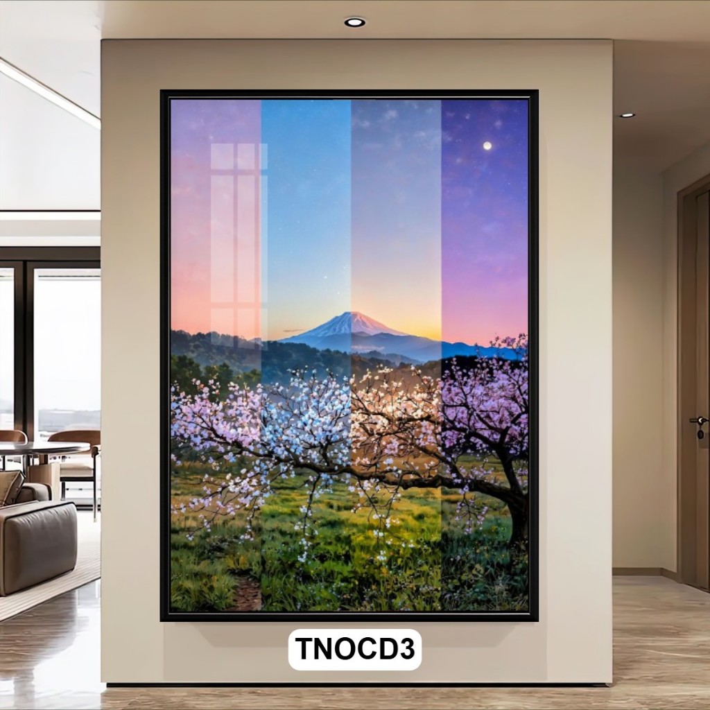 Tranh Nghệ Thuật Cảnh Thiên Nhiên Màu Sắc – Tranh Gỗ Khung Composite Cao Cấp Trang Trí Phòng Khách, Phòng Ngủ, Văn Phòng
