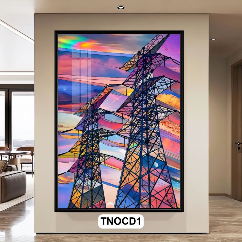 Tranh Nghệ Thuật Cảnh Thiên Nhiên Màu Sắc – Tranh Gỗ Khung Composite Cao Cấp Trang Trí Phòng Khách, Phòng Ngủ, Văn Phòng