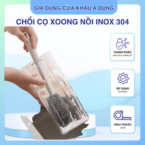 Chổi Cọ Xoong Nồi Inox 304 TDG Đa Năng Vệ Sinh Nhà Tắm Bồn Rửa Cán Dài Thoải Mái