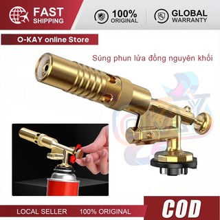 Đầu Khò Ga Đồng Mới - Mồi Tự Động, Hộp Nhiệt Lượng Lên Tới 1300 Độ