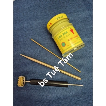 ( uy tín) dụng cụ bấm huyệt đồng , châm đồng 6ly 13cm nguyên khối - dụng cụ bấm huyệt