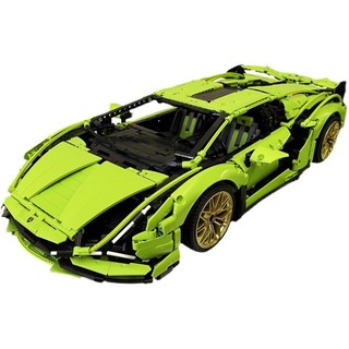 [Kèm Hộp] Mô hình lắp ráp siêu xe Lambo Xanh tỉ lệ 1:14, Đồ chơi ôtô điều khiển lắp ghép siêu xe quà sinh nhật BoboToys