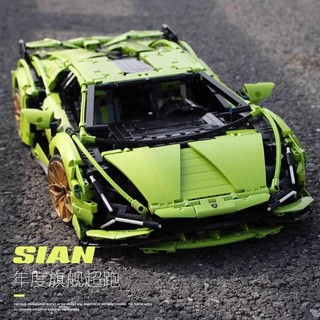 [Kèm Hộp] Mô hình lắp ráp siêu xe Lambo Xanh tỉ lệ 1:14, Đồ chơi ôtô điều khiển lắp ghép siêu xe quà sinh nhật BoboToys