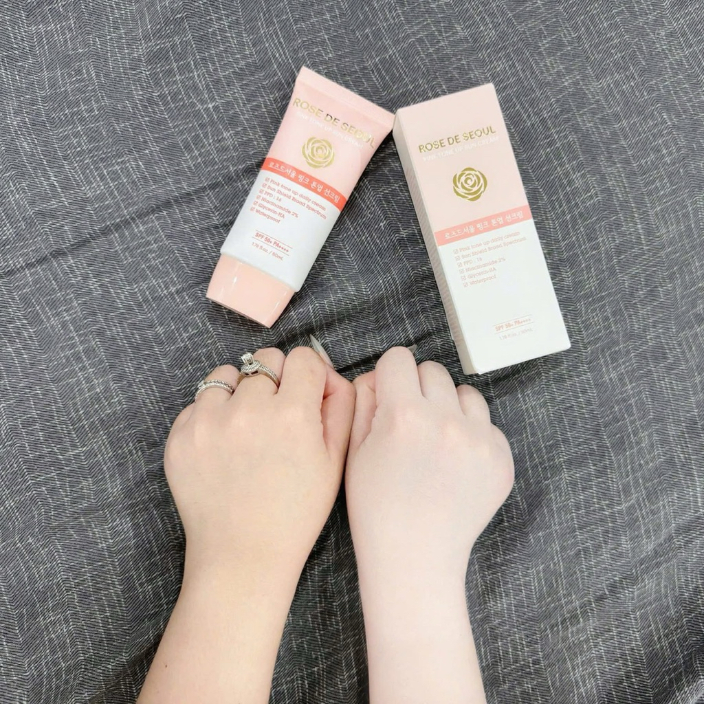 Kem chống nắng rose de seoul pink tone up sun cream 50ml – hạn 2028 Hàn Quốc  IS464
