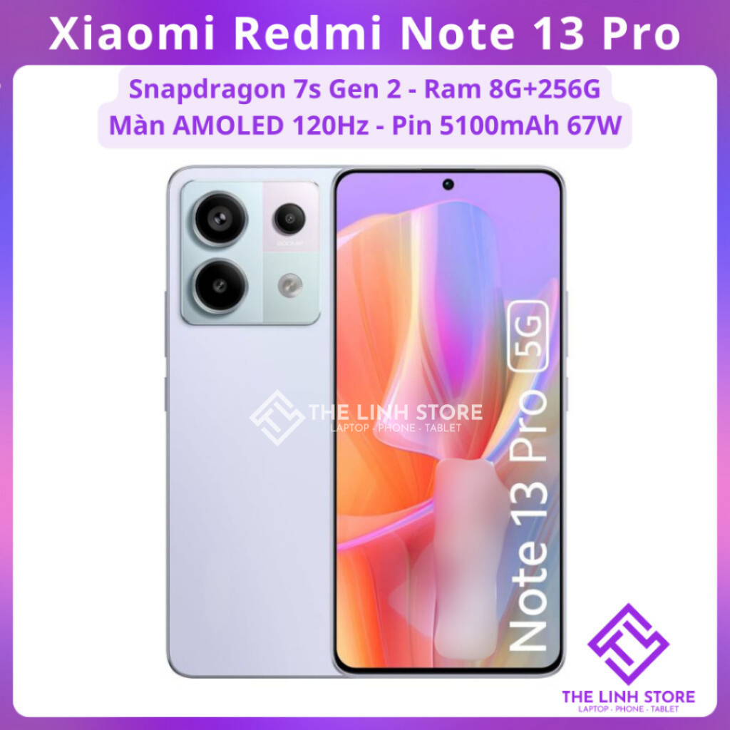 [Máy Cũ] Điện thoại Xiaomi Redmi Note 13 Pro 5G - Snapdragon 7s Gen 2 | BigBuy360 - bigbuy360.vn