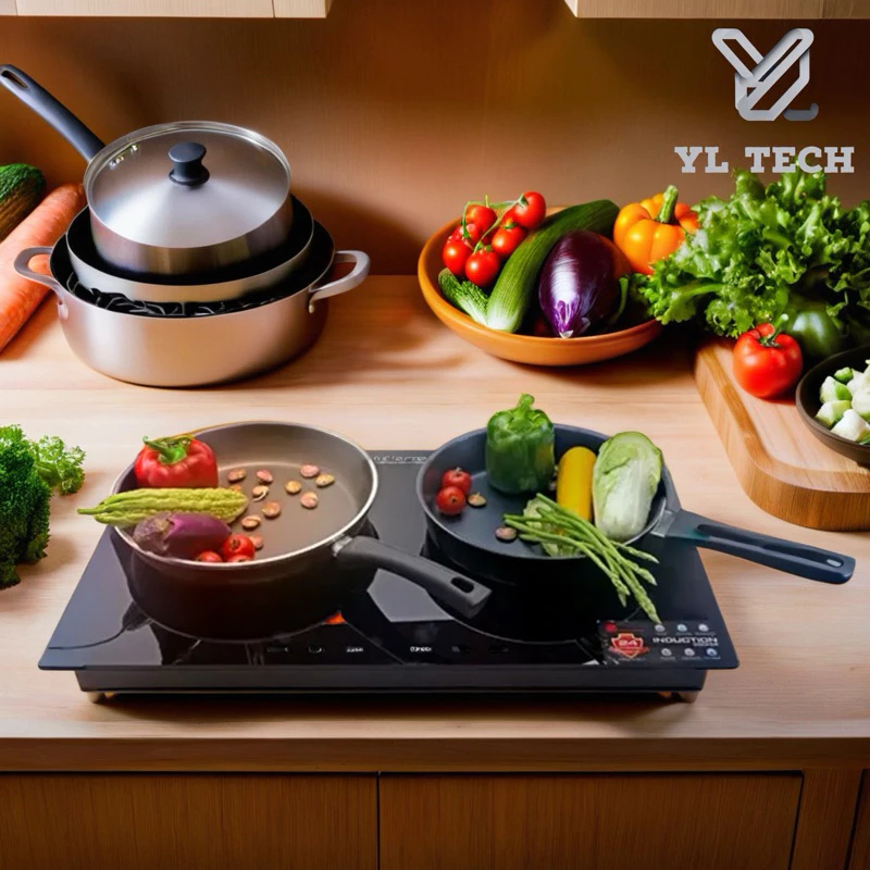 Bếp hồng ngoại đôi 3000W hãng MIGNON , mặt kính cường lực , cảm ứng ( lắp bếp âm được )