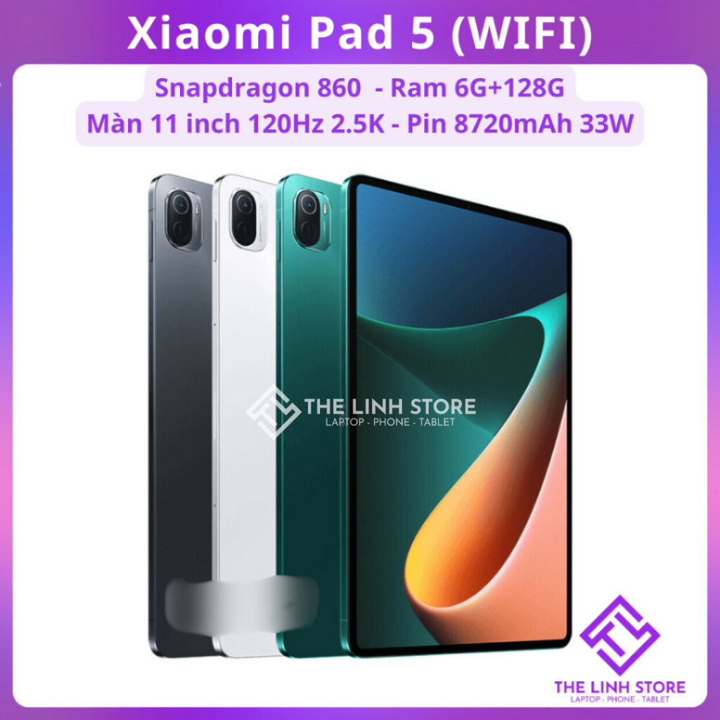 [Máy Cũ] Máy tính bảng Xiaomi Pad 5 màn 11 inch 120Hz 2.5K - Snapdragon 860 | BigBuy360 - bigbuy360.vn