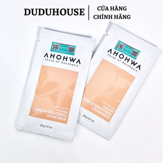 (Hàng Công TY) Mặt Nạ Ủ Trắng AHOHWA Tone-Up Brightening Cream Mask Trắng Da Mẫu Thử Duduhouse