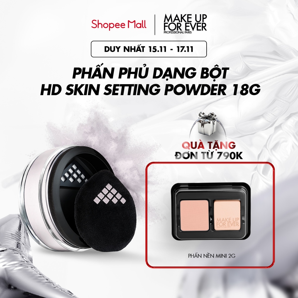 Phấn phủ dạng bột dành cho da dầu & da thường Make Up For Ever HD