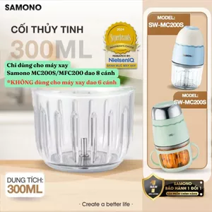 Phụ Kiện Dao Cối Chỉ Dùng Được Cho Máy Xay Samono SW-MC200S/ MFC200, cối thủy tinh và dao xay Samono