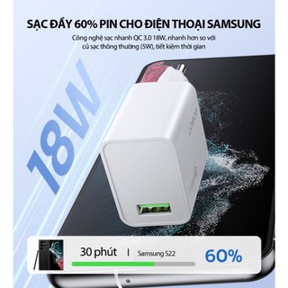 Cốc Sạc Nhanh 20W ROBOT RT-F1 RT-P1 QC 3.0 3A 2 Cổng Sạc - Bảo Hành 1 Đổi 1