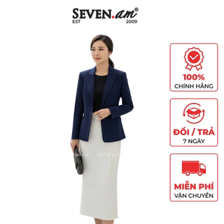 Áo vest xanh than basic thời trang nữ Seven.AM B301106K