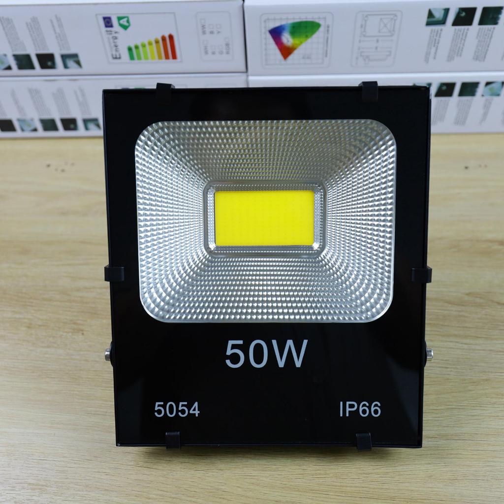 Đèn pha LED chống nước IP66 dùng chip COB 5054 siêu sáng, 20W|30W|50W|100W hiệu suất cao trên 90% dùng cho bảng hiệu