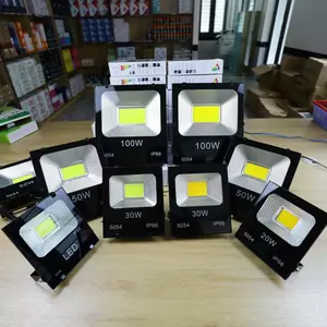 Đèn pha LED chống nước IP66 dùng chip COB 5054 siêu sáng, 20W|30W|50W|100W hiệu suất cao trên 90% dùng cho bảng hiệu