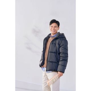 Áo phao VIP nam YODY mũ liền kéo khóa siêu ấm MCPJ25F019