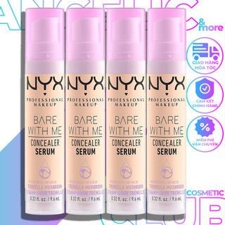 Kem Che Khuyết Điểm, Che Khuyết Điểm NYX Bare With Me Concealer Serum 9.6ml, Lớp Nền Tự Nhiên Mỏng Nhẹ, Giữ Ẩm.
