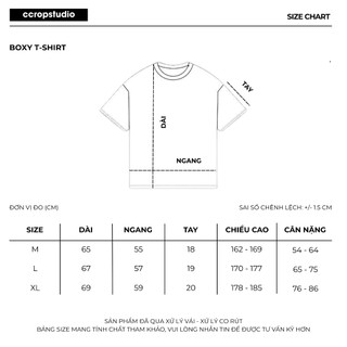 Áo Phông Basic Boxy Trơn Logo Da Cotton 260GSM Premium Áo Phông Nam Nữ được xử lý co rút - CCROPSTUDIO